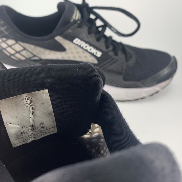 Brooks Launch 3 Running Shoes Black/White Sneakers (1202061B074) Women's Size 10 - Picture 14 of 14